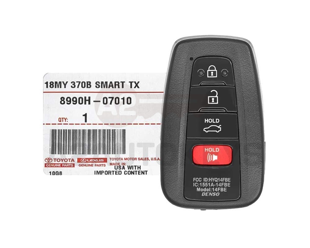 Toyota Avalon 2019-2023 Genuine Smart Remote Key 312.11/314.35MHz 8990H-07010