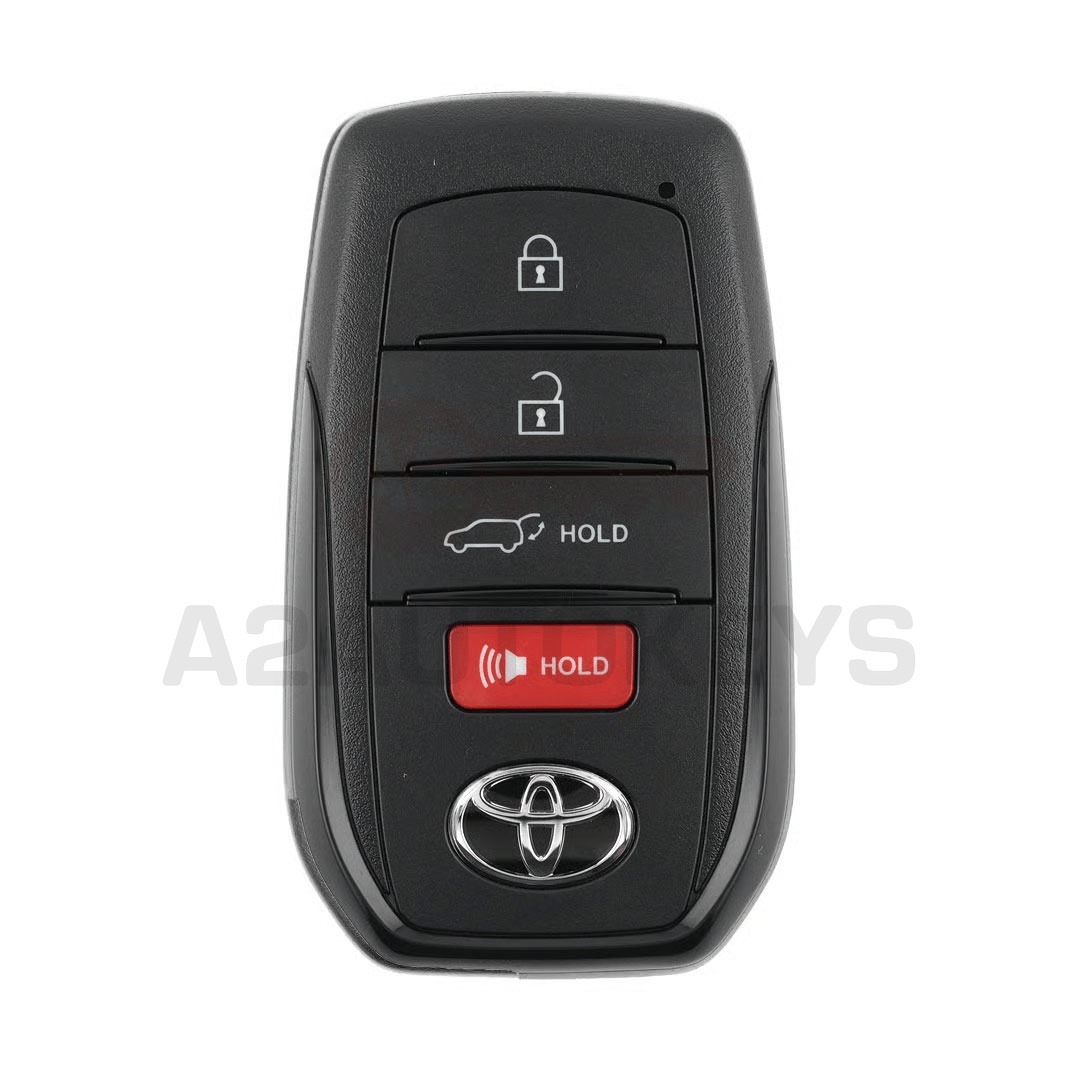 Toyota Highlander 2024 Genuine Smart Remote Key 3+1 Buttons 314.35/312.11MHz 8990H-0E600 / 8990H-0E601