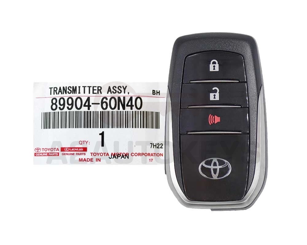 Toyota Land Cruiser 2018-2019 Genuine Smart Key 433MHz 89904-60N40 / 89904-60N41 / 89904-60N42