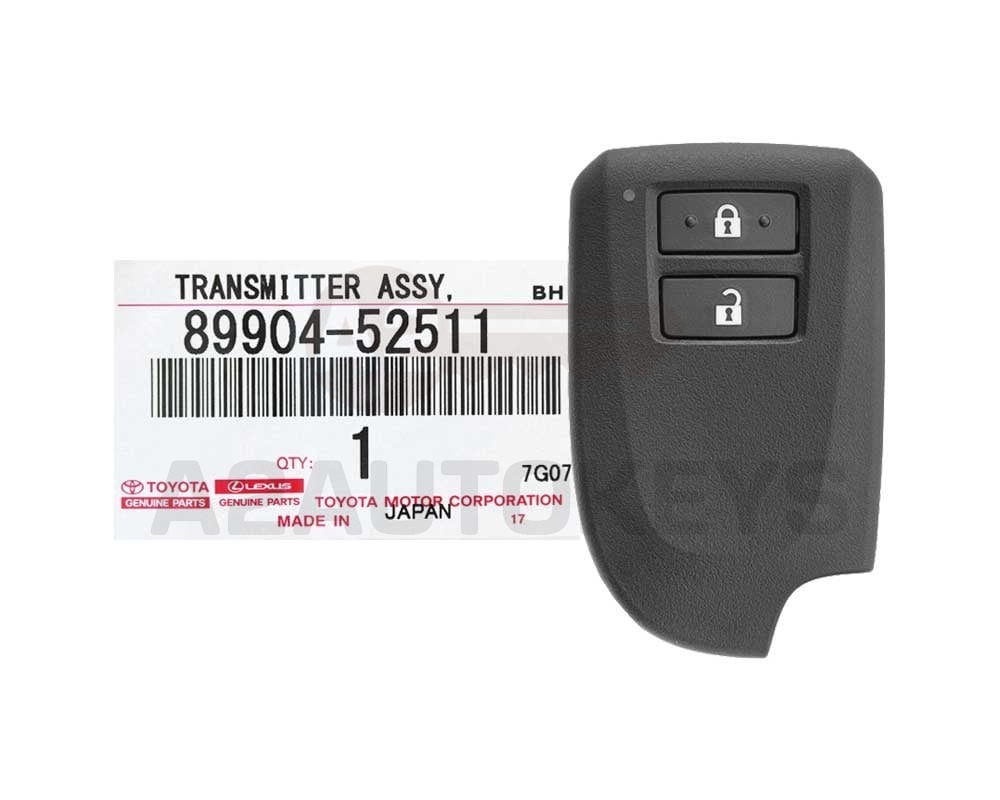 Toyota Yaris 2012-2018 Genuine Smart Key Remote 433MHz 89904-52511 / 89904-52512