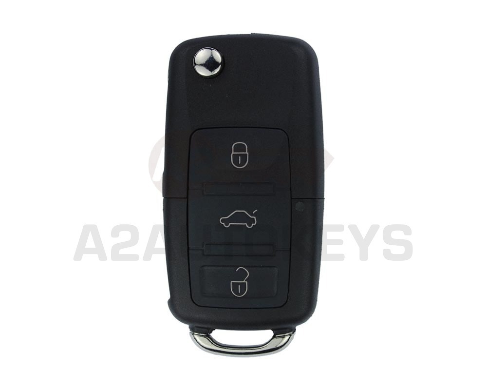 Volkswagen Flip Remote Key 3 Buttons 433MHz