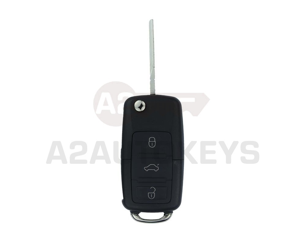 Volkswagen Flip Remote Key 3 Buttons 433MHz