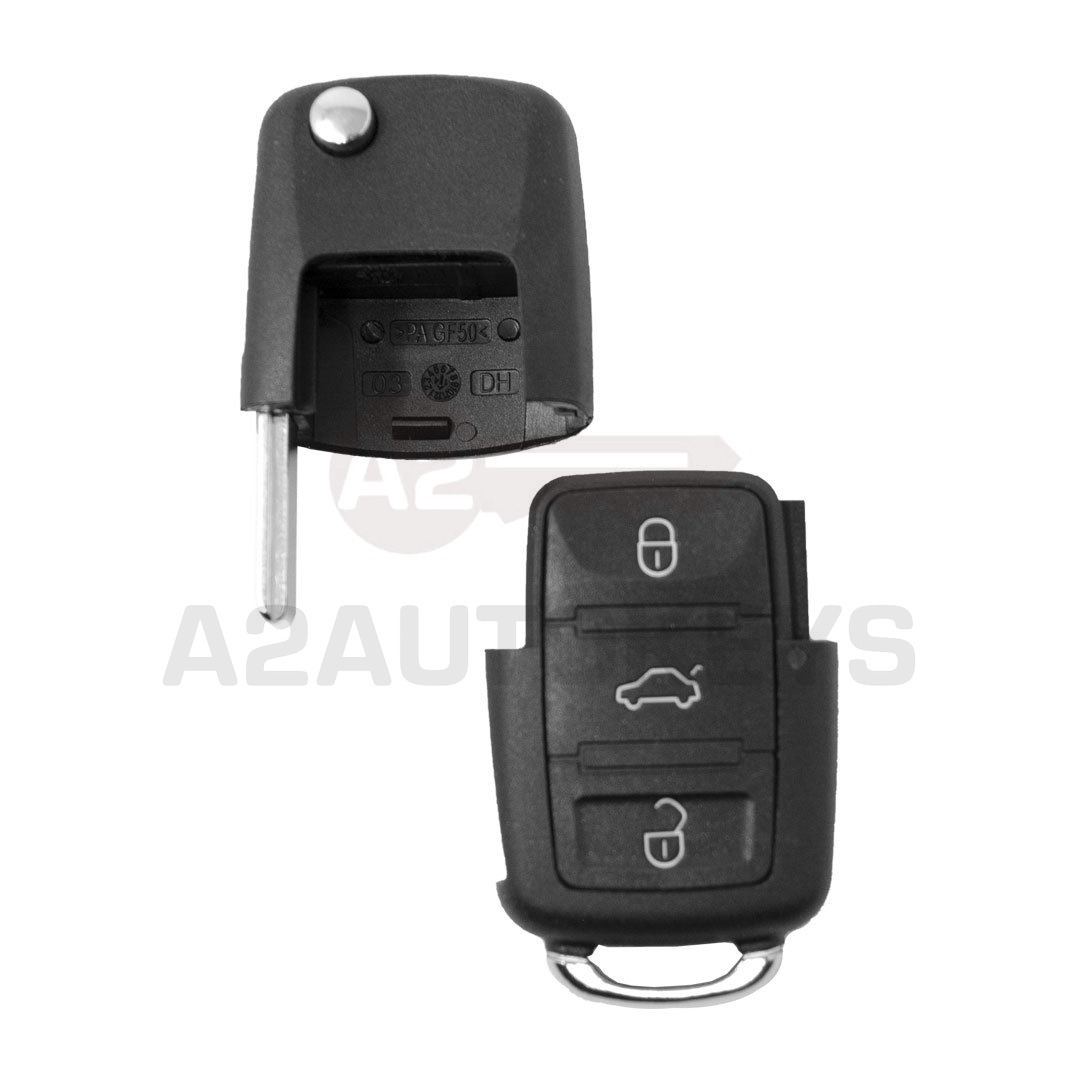 Volkswagen VW G Flip Remote 3 Button 433MHz