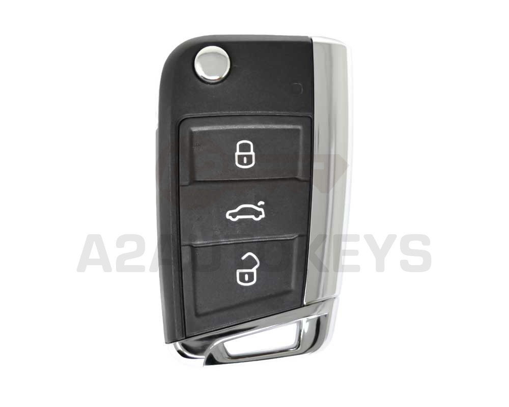 Volkswagen VW MQB Proximity Flip Remote Key 3 Buttons 433MHz