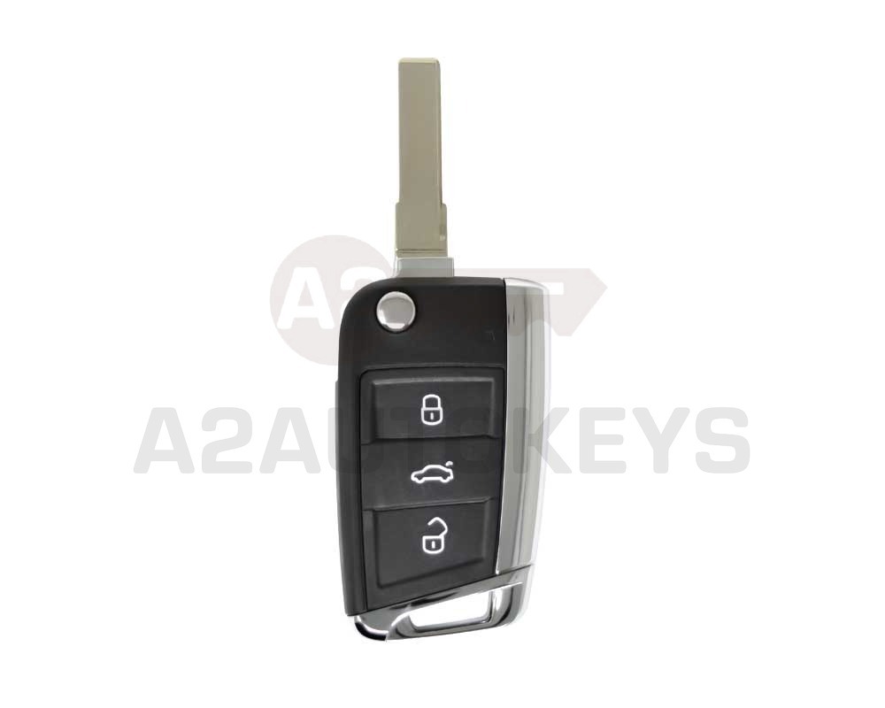 Volkswagen VW MQB Proximity Flip Remote Key 3 Buttons 433MHz
