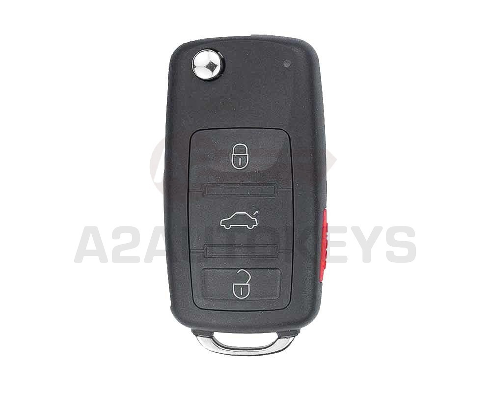 Volkswagen VW Touareg Flip Remote Key 4 Buttons 315MHz PCF7947 Transponder