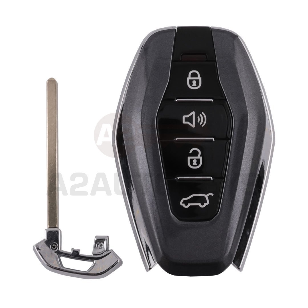 Jetour Original Smart Remote Key 3+1 Buttons 433MHz 47 Chip Black Color