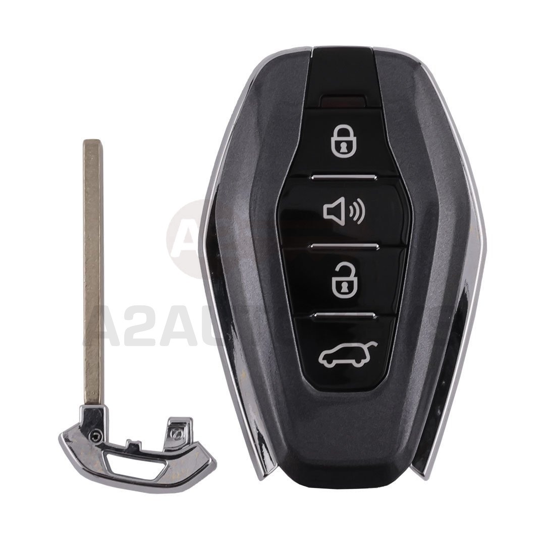 Jetour Original Smart Remote Key 3+1 Buttons 433.39/434.48MHz 4A Chip Black Color