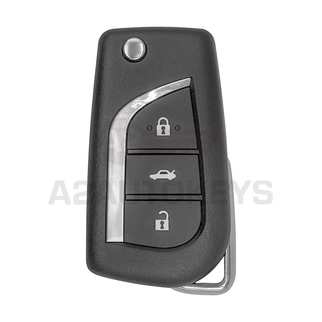 Toyota Corolla Original Flip Remote Key 3 Buttons 433MHz