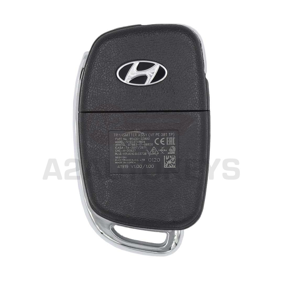 Hyundai I40 2019 Original Flip Remote 3 Buttons 433MHz 95430-3Z800