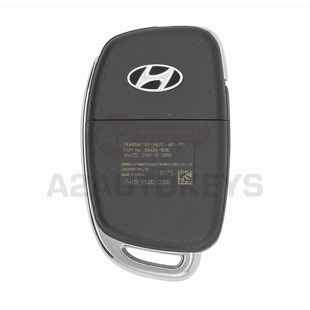 Hyundai HB20 Original Flip Remote Key 3+1 Buttons 433MHz 95430-1S110