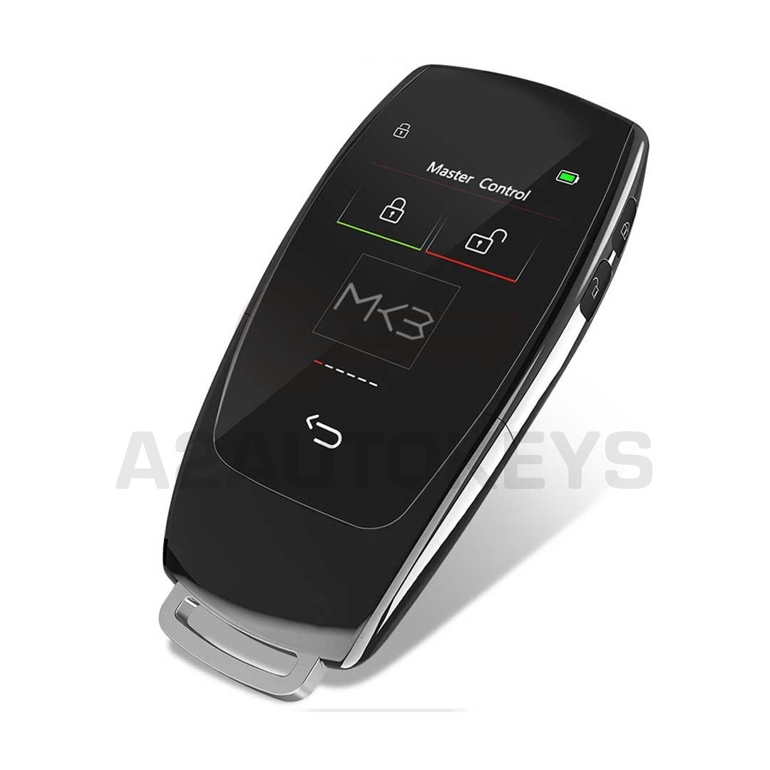 LCD Universal Modified Smart Remote Key Kit For All Keyless Entry Car Mercedes Benz Classic Style Black Color