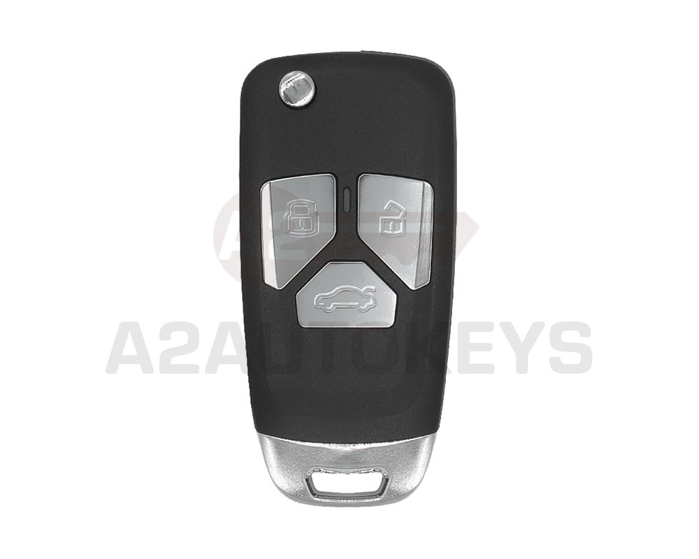 Face to Face Universal Flip Remote Key 3 Buttons 433MHz Audi New Type