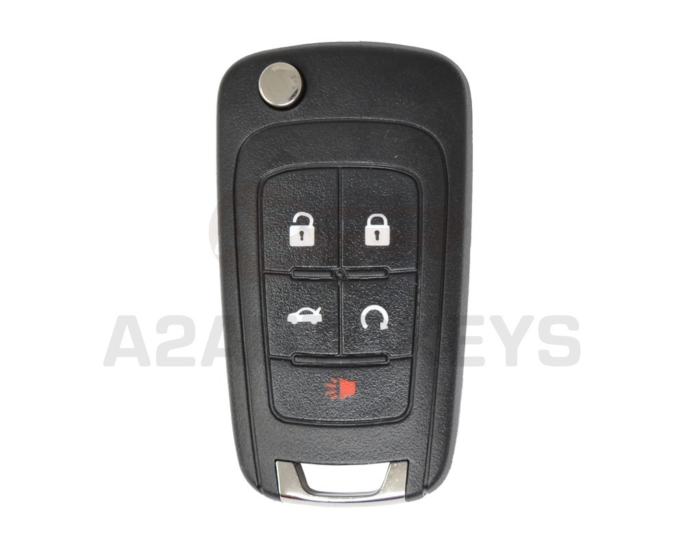 Chevrolet Flip Remote Key 5 Buttons 315MHz PCF7937E/41E Transponder FCC ID: OHT01060512