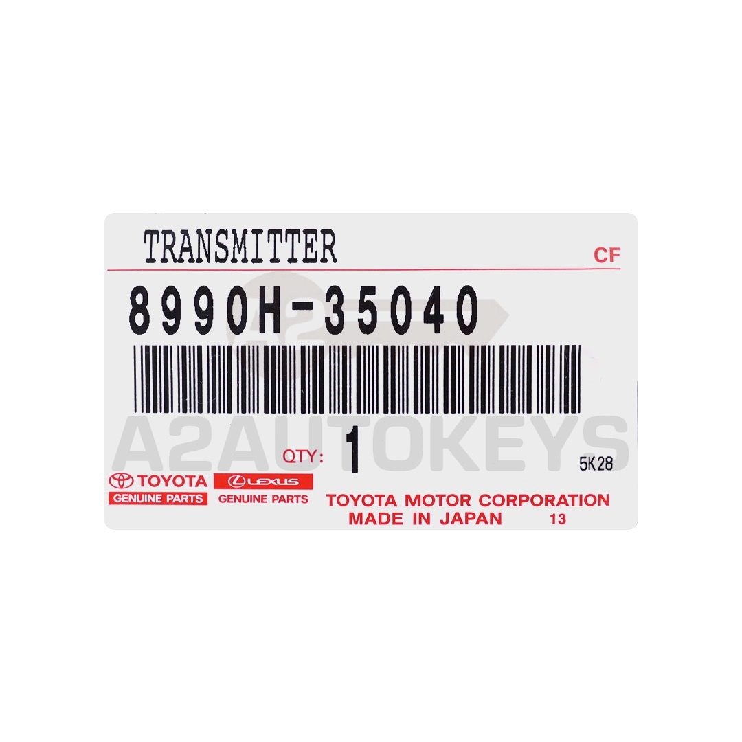 Toyota 4Runner 2024 Genuine Smart Remote Key 3+1 Buttons 315MHz 8990H-35040