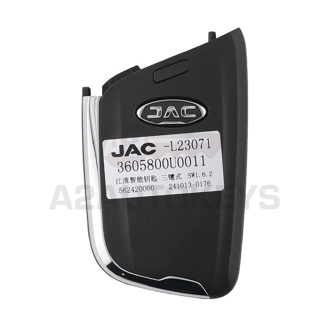 JAC Shuailing T8 Genuine Smart Remote Key 3 Buttons 433.92ASK 3605800U0011