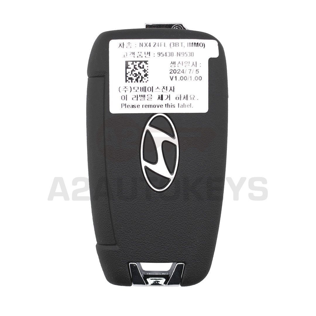 Hyundai Tucson 2025 Genuine Flip Remote Key 3 Buttons 433MHz 95430-N9530
