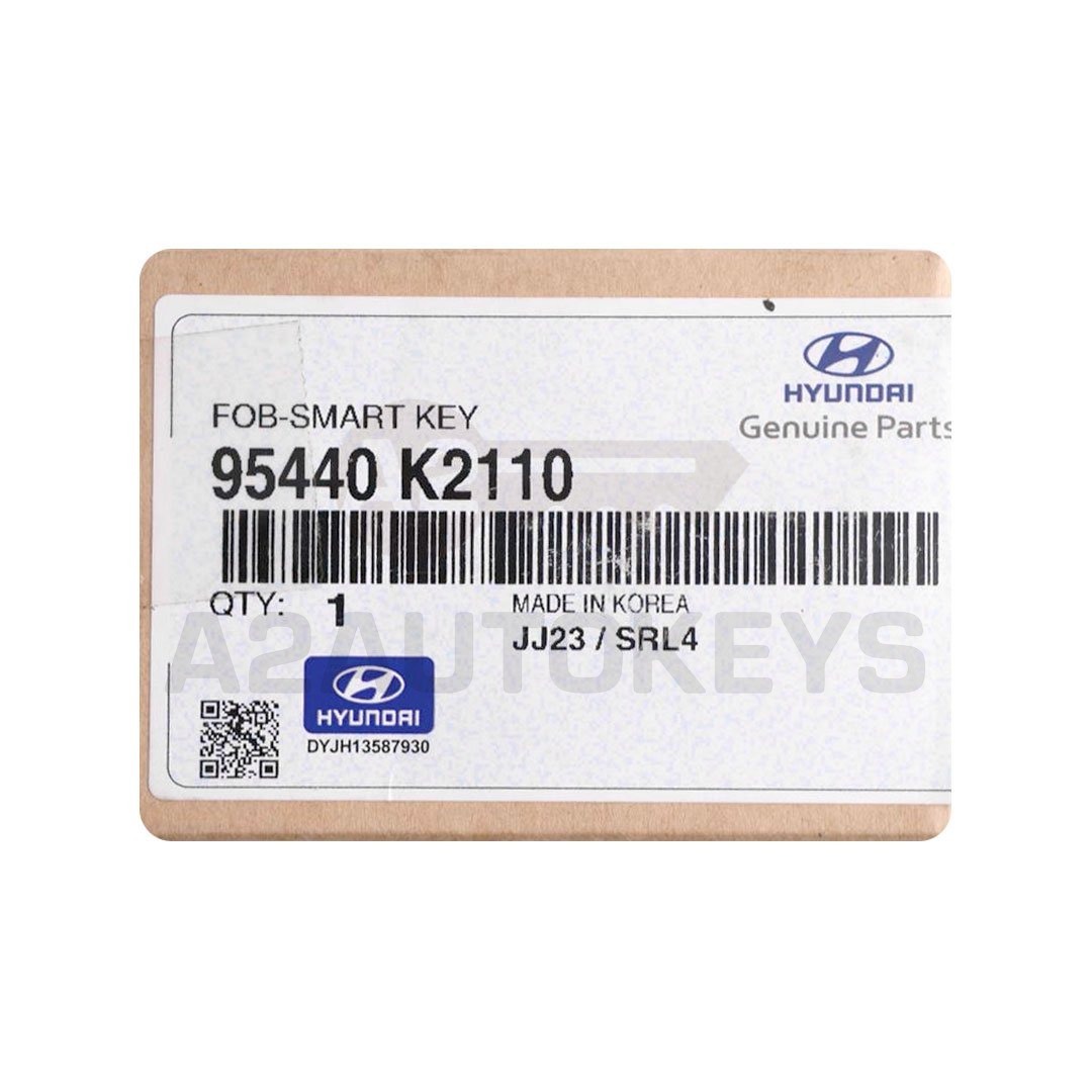 Hyundai Venue 2023 Genuine Smart Remote Key 3 Buttons 433MHz 95440-K2110
