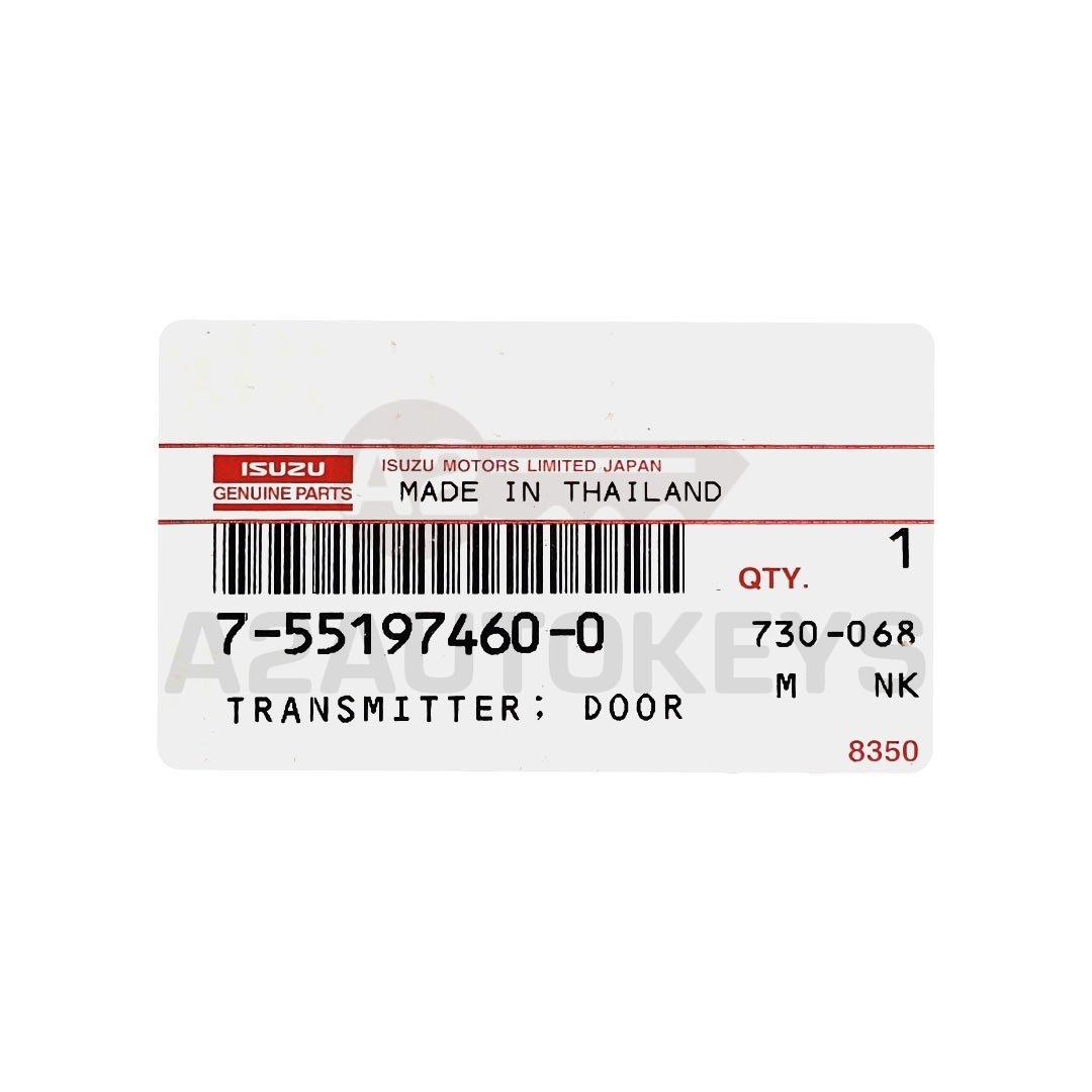 Isuzu Genuine Smart Remote Key 3 Buttons 433MHz 7551974600 / 8972728250 / 8983947892