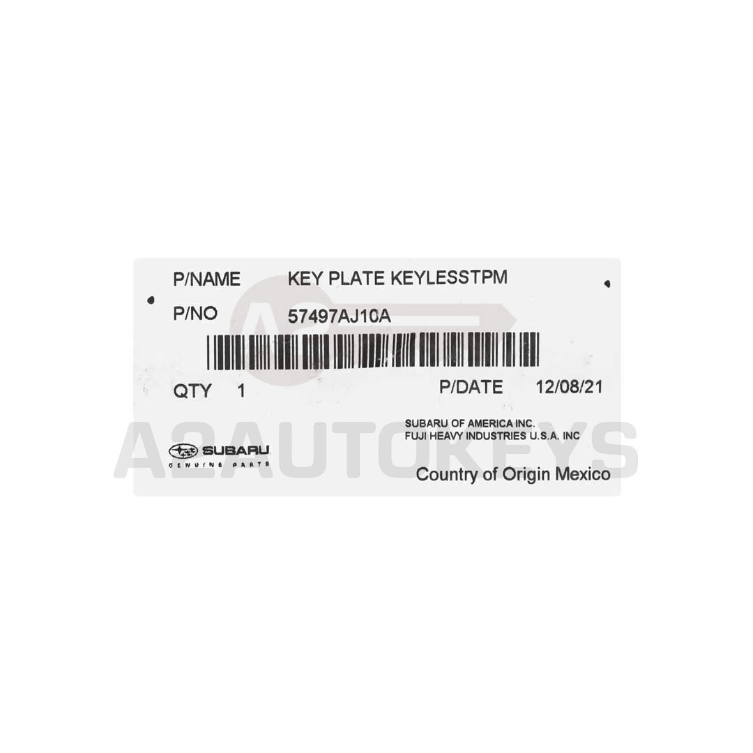 Subaru Legacy 2011-2014 Genuine Remote Key 3+1 Button 315MHz 57497AJ10A
