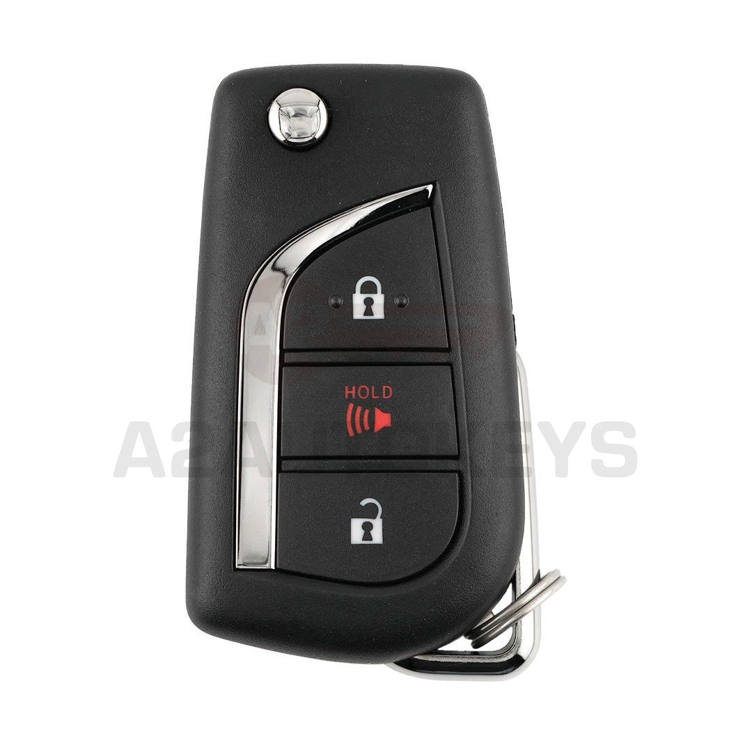 Toyota Corolla Cross 2021-2024 Original Flip Remote Key 2+1 Buttons 433MHz FSK 89070-0A090 / 89070-0A050