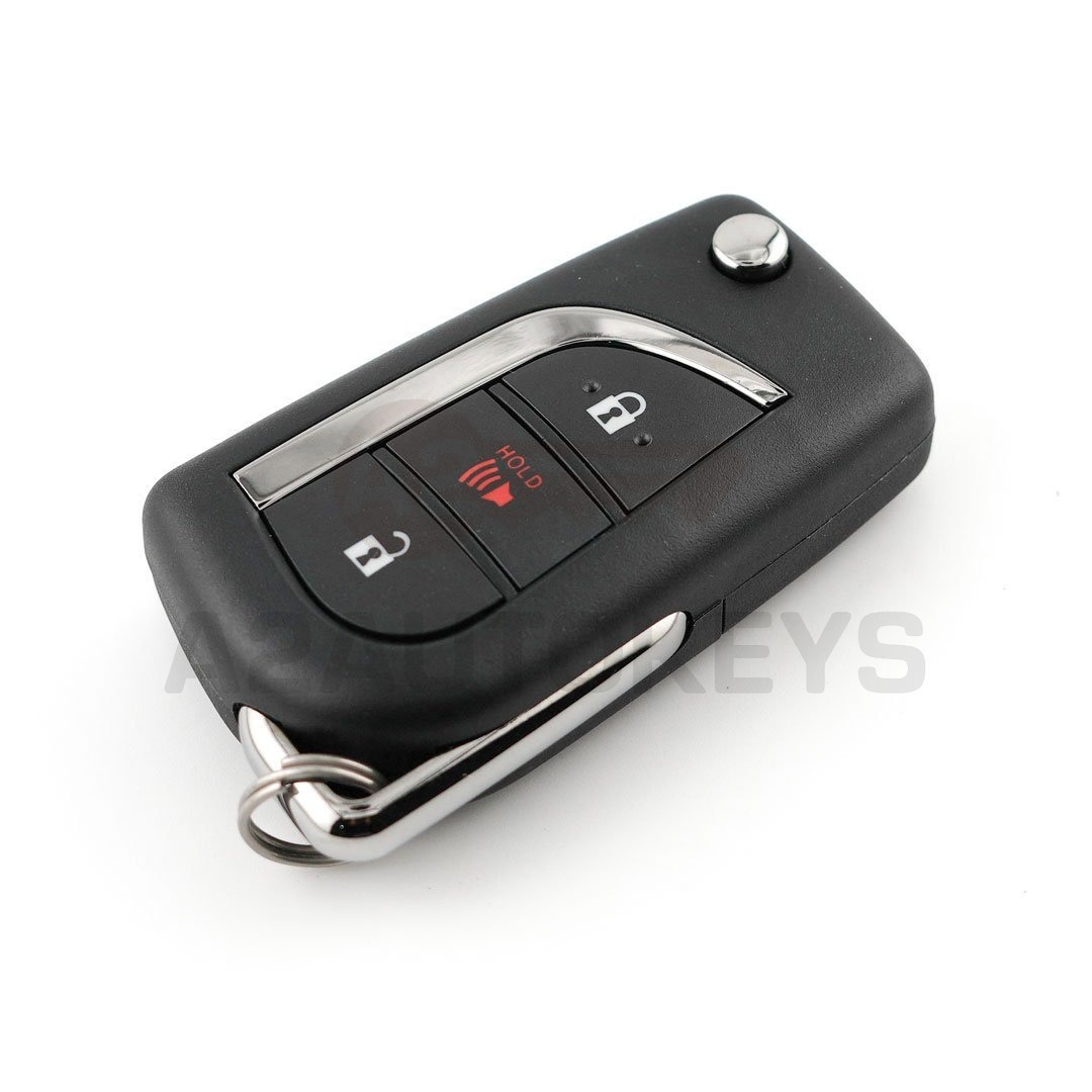 Toyota Corolla Cross 2021-2024 Original Flip Remote Key 2+1 Buttons 433MHz FSK 89070-0A090 / 89070-0A050