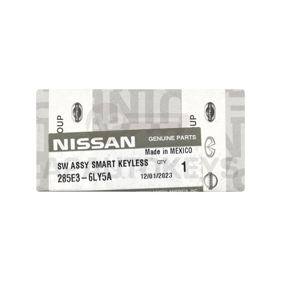 Nissan Sentra 2024 Genuine Smart Remote Key 4+1 Buttons 433.92MHz 285E3-6LY5A / 285E3-6LY5E