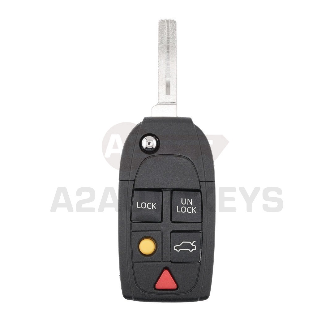 Volvo S60 S80 V70 XC70 XC90 2004-2015 Flip Remote Key 5 Buttons 315MHz - ID48 Chip