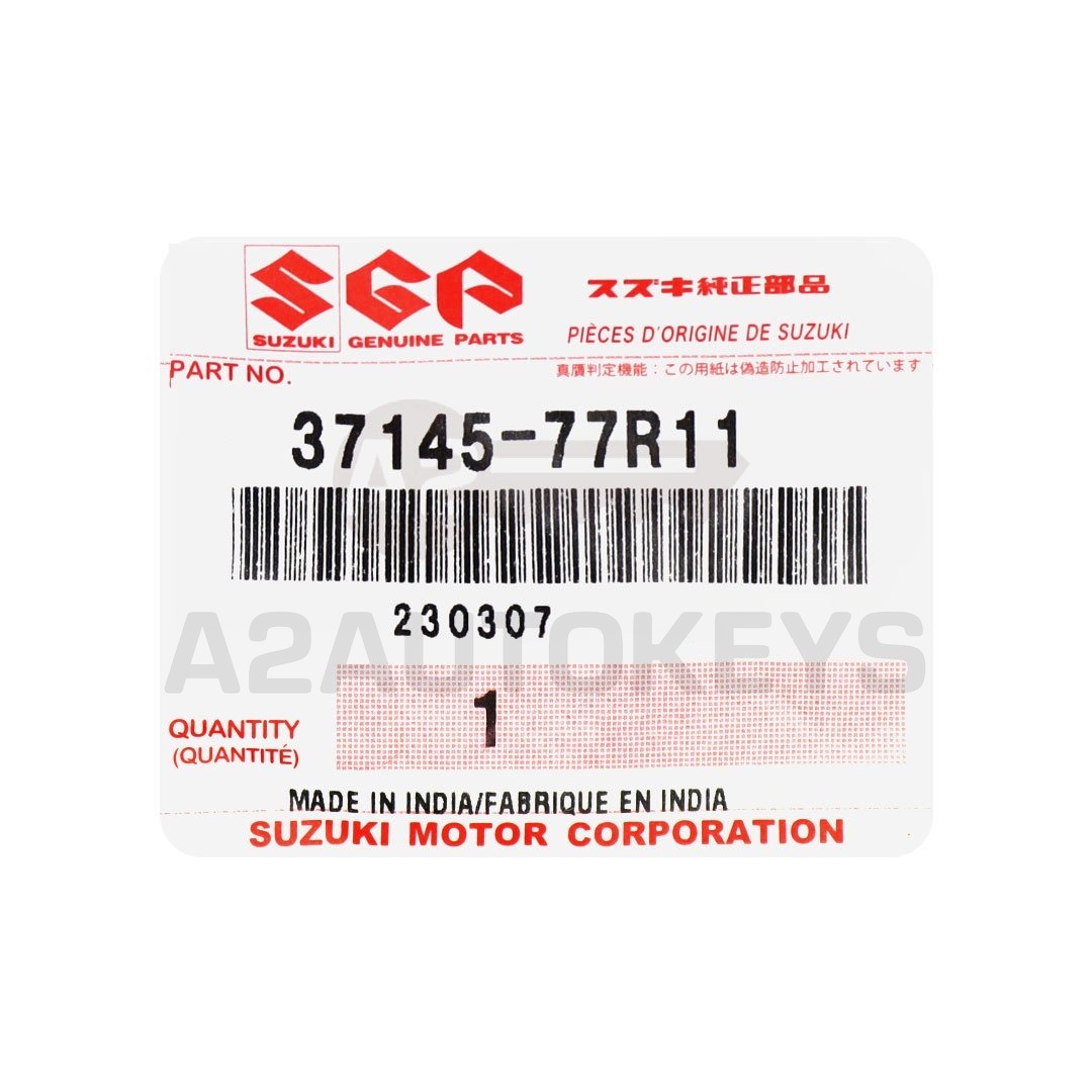 Suzuki Jimny 2019-2021 Genuine Remote Key 2 Buttons 433MHz 37145-77R11 / 37145-77R10 / 37145-77810