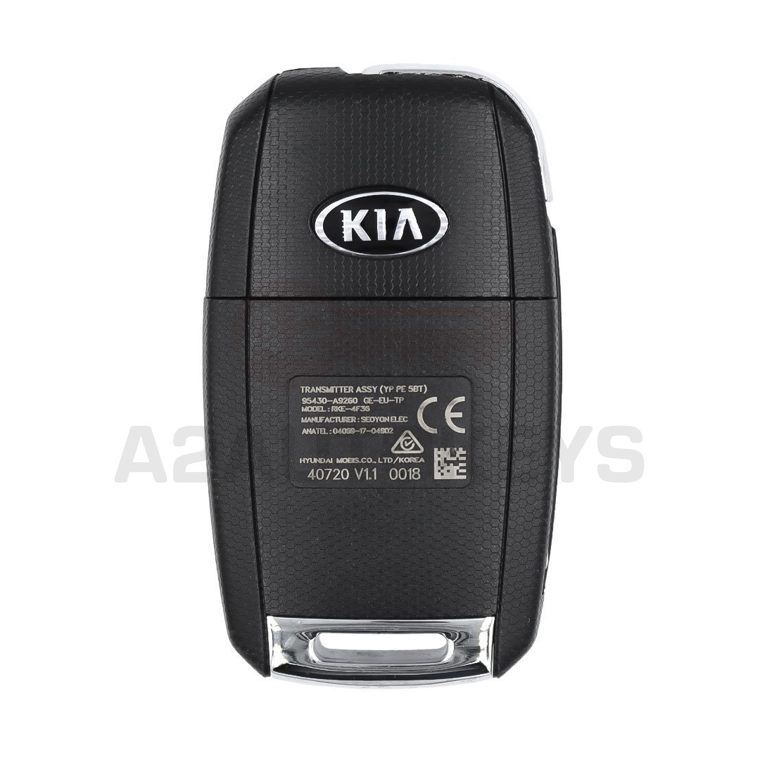 KIA Carnival 2016 Original Flip Remote Key 5 Buttons 433MHz 95430-A9260