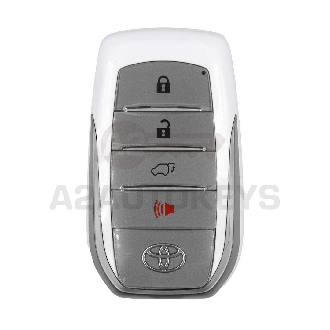 Toyota Fortuner SW4 2016-2022 Original Smart Remote Key 3+1 Buttons 312.11/314.35MHz White Color