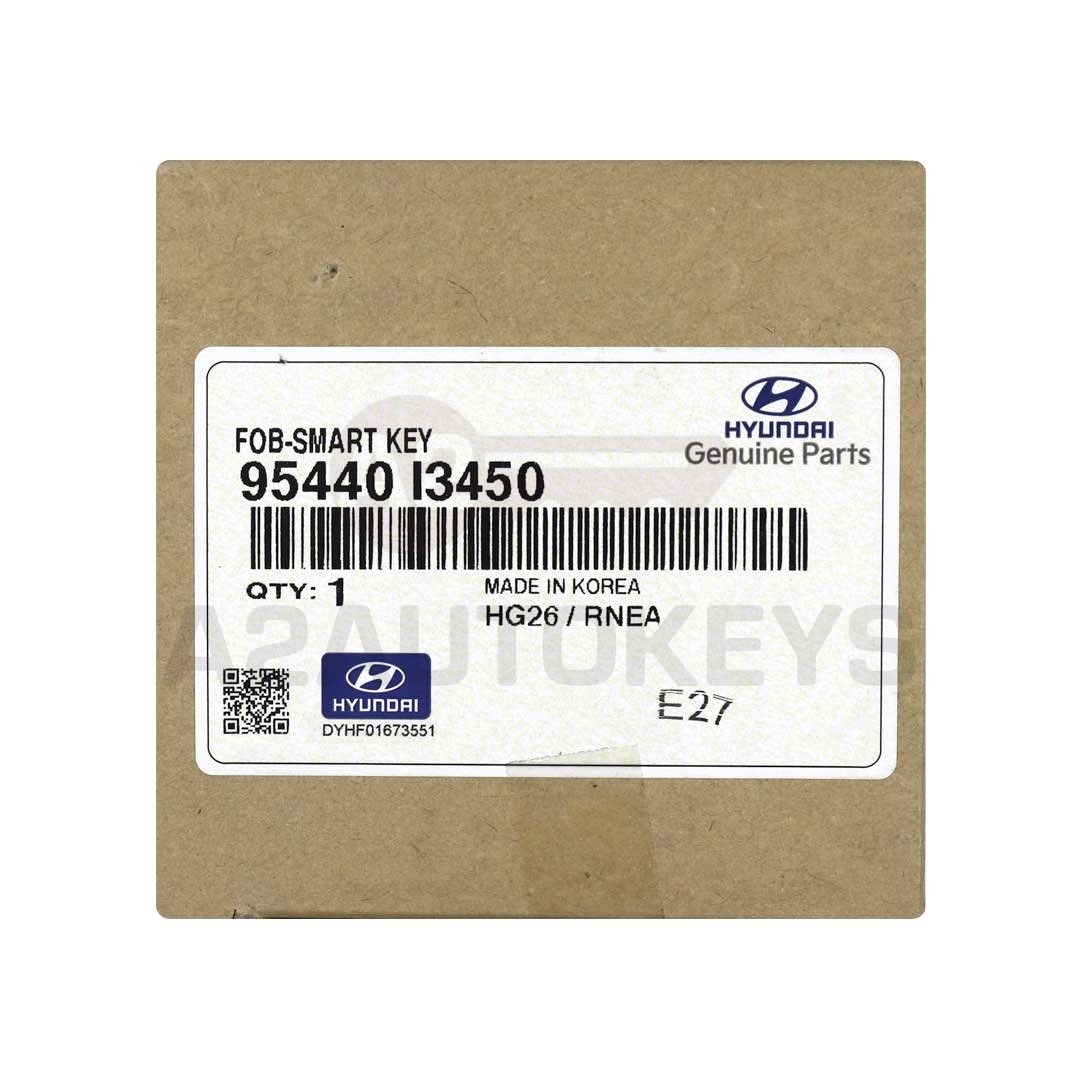 Hyundai Kona 2022 Genuine Smart Remote Key 3+1 Buttons 433MHz 95440-I3450