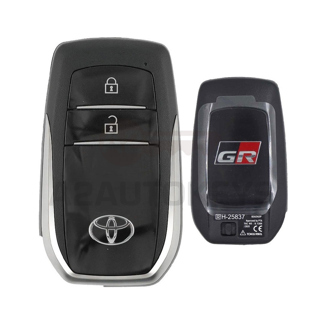 Toyota Hilux GR Sport 2016-2023 Original Remote Key 2 Buttons 433MHz 89904-0K840 / 89904-0K841