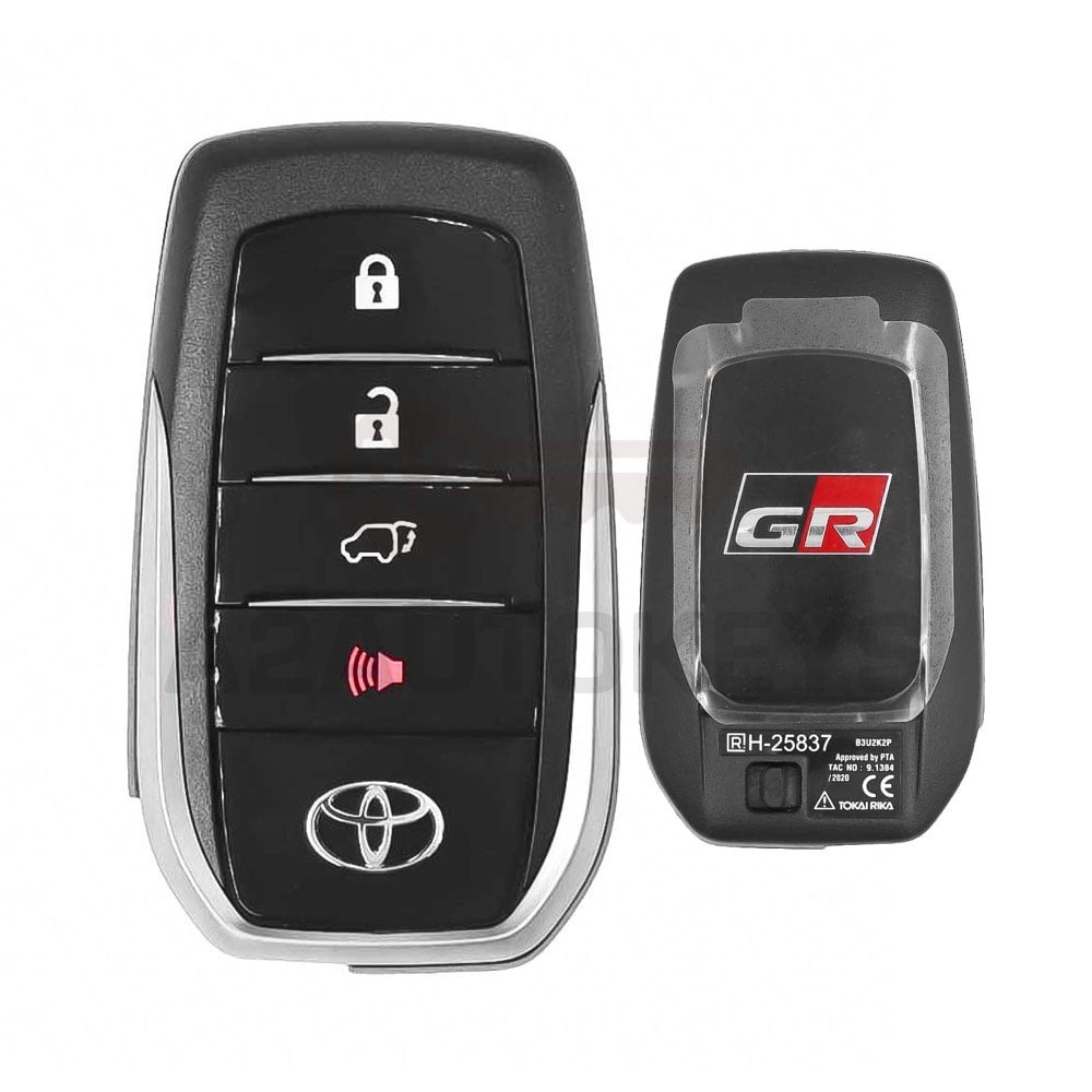 Toyota Fortuner 2016-2022 GR Sport Original Smart Remote Key 4 Buttons 433MHz