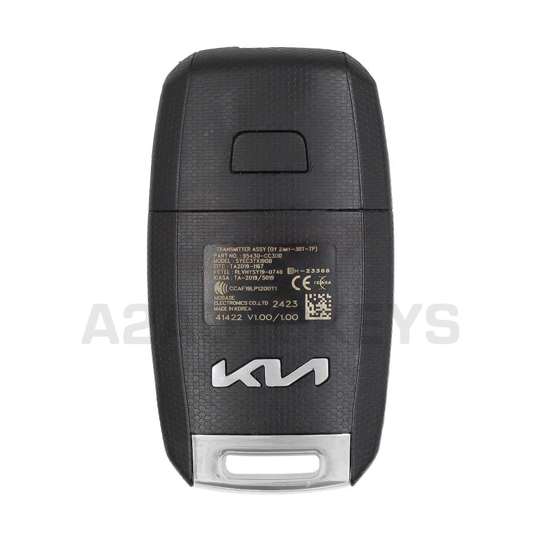 Kia Sonet 2021 Orginal Flip Remote 3 Button 433MHz 95430-CC300