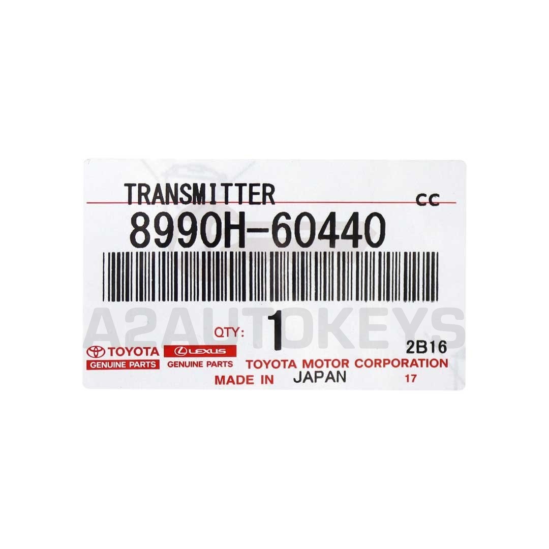 Toyota Land Cruiser 2022-2024 Smart Remote Key 2+1 Button 433.58/434.42MHz 8990H-60440 / 8990H-60481