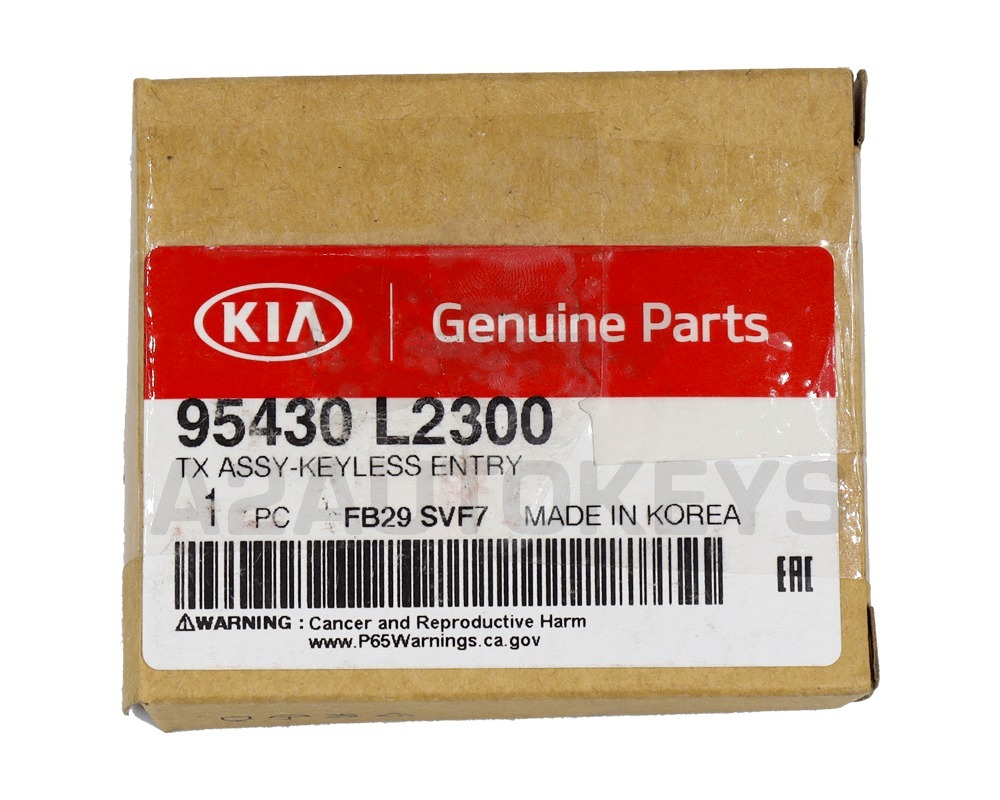 KIA Optima 2021 Genuine Flip Remote Key 433MHz 95430-L2300