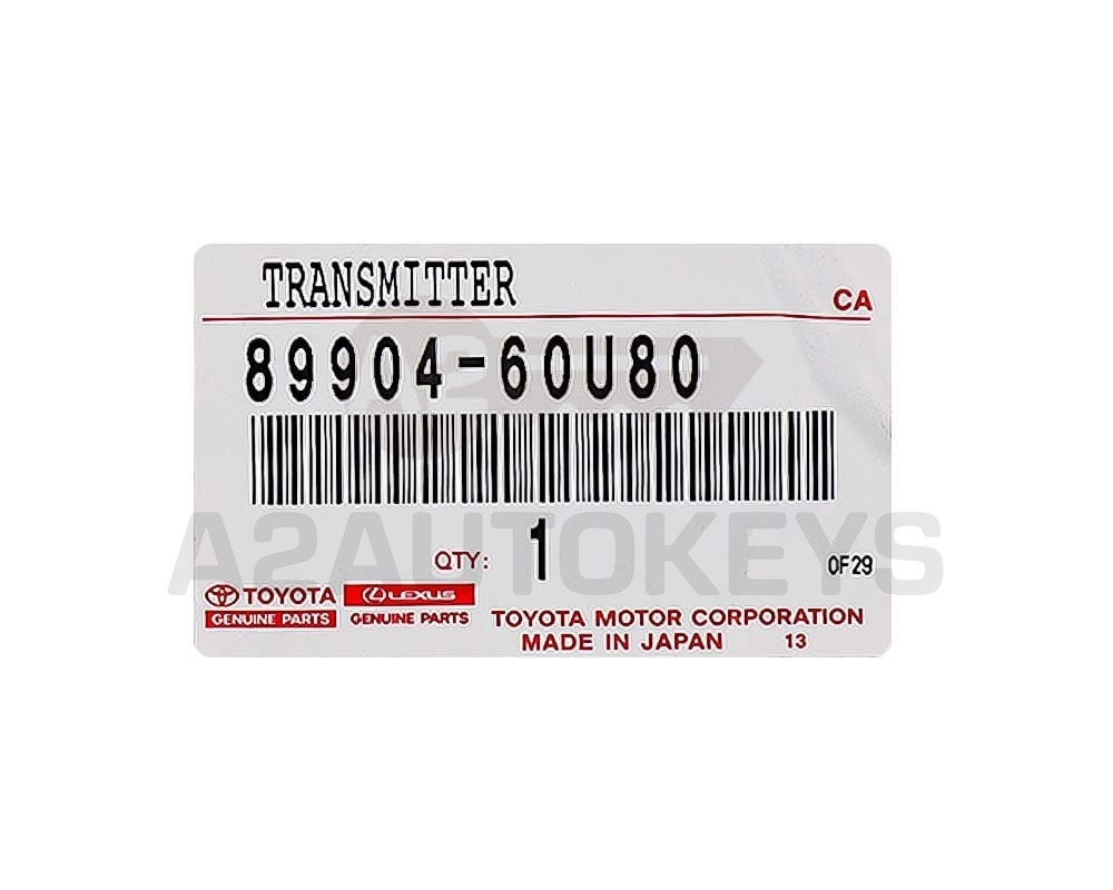 Lexus GX460 2020 Genuine Smart Remote Key 315MHz 89904-60U80