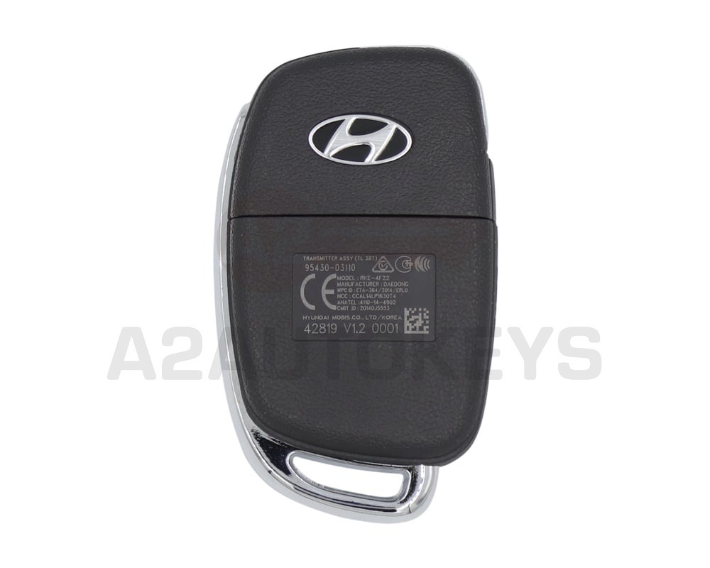 Hyundai Tucson 2016 Genuine Flip Remote Key 433MHz 95430-D3110