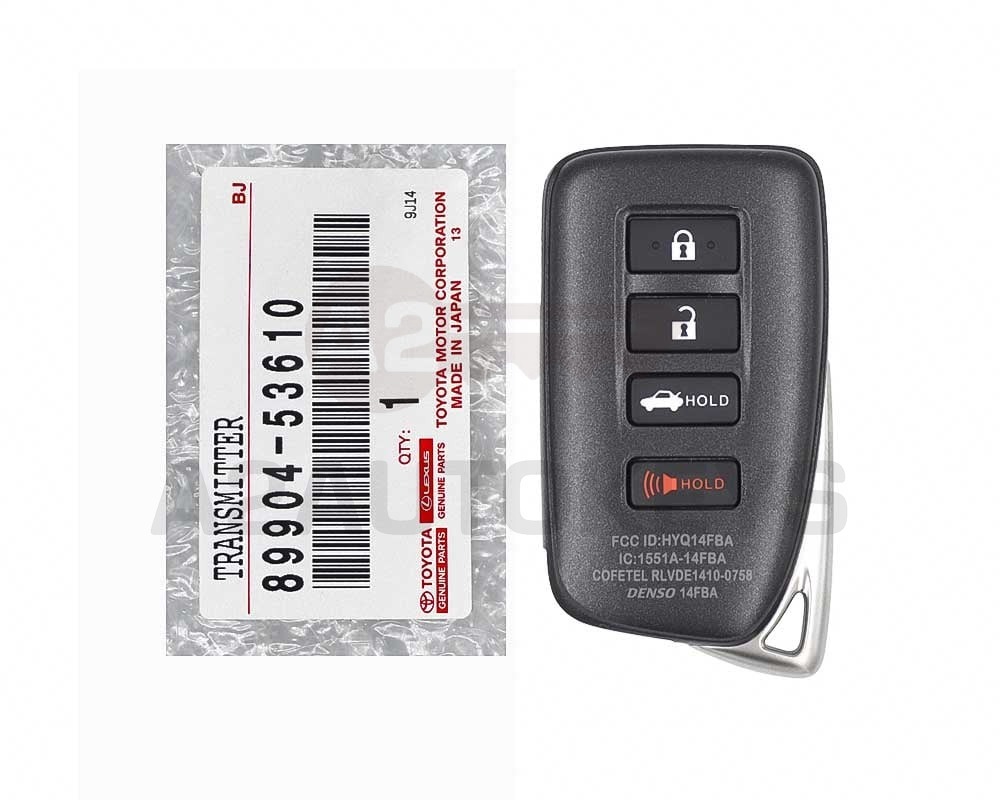 Lexus RC IS 2014-2020 Genuine Smart Remote Key 315MHz 89904-53610