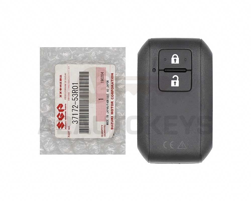 Suzuki Baleno 2020 Genuine Smart Remote Key 2 Buttons 433MHz 37172-53R01 / 37172-53R01 / 37172-53R02 / 3717253810