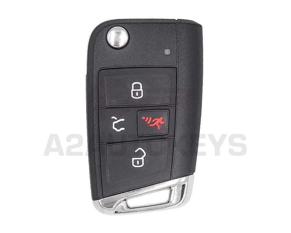 Volkswagen VW Golf MQB 2018 Flip Remote Key 3+1 Buttons 315MHz 5G0 959 753 BE