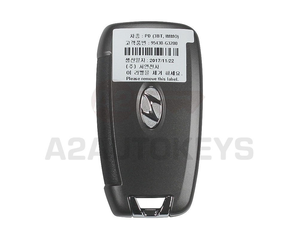 Hyundai I30 2018 Genuine Flip Remote Key 433MHz 95430-G3200