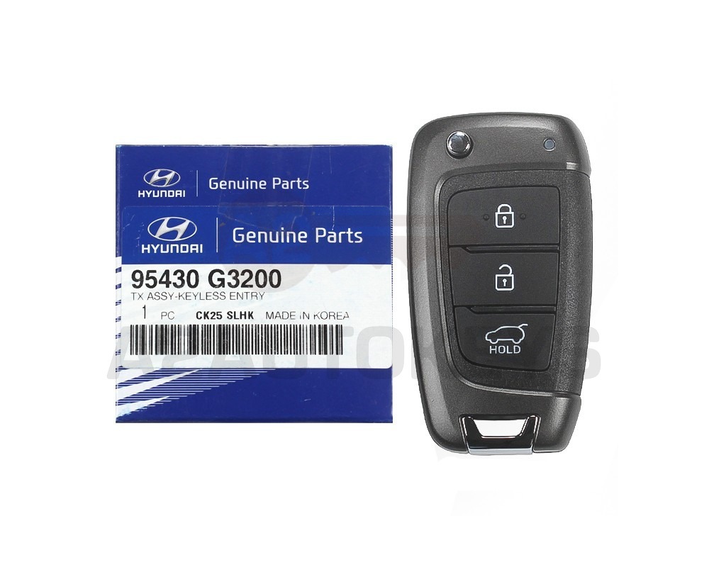 Hyundai I30 2018 Genuine Flip Remote Key 433MHz 95430-G3200