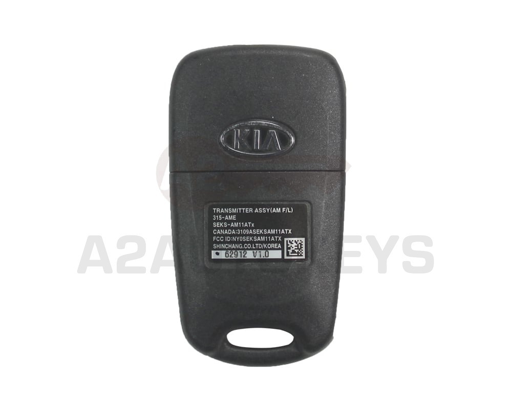 Kia Soul 2012 Original Flip Remote Key 3 Button 315MHz FCC ID NY0SEKSAM11ATX (AM F/L)
