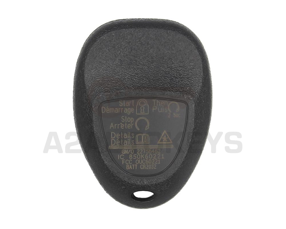 Chevrolet GMC 2007-2012 Genuine Remote Key 315MHz 5922380