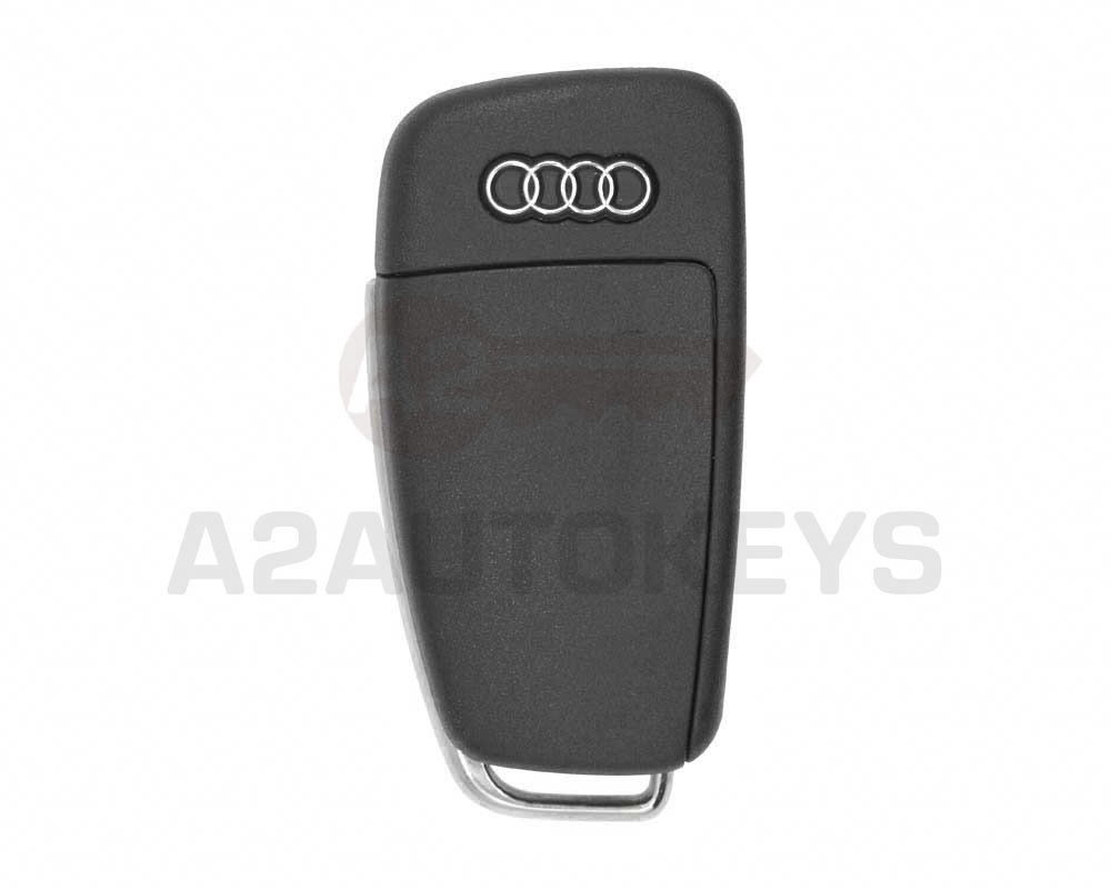 Audi Q7 A6 Genuine Flip Keyless Go Remote Key 3 Buttons 433MHz Megamos 8E Transponder 4F0837220AF