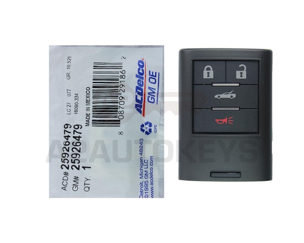 Chevrolet Corvette 2008-2013 Genuine Smart Key Remote 315MHz 25926479 / 25926480