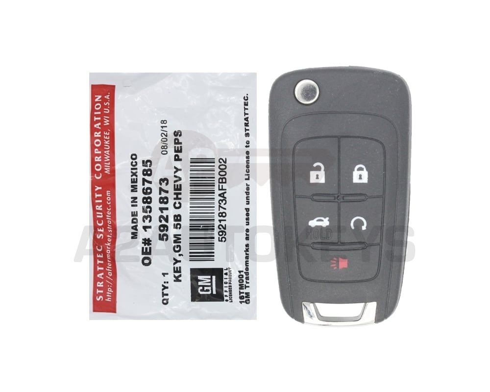 Chevrolet Impala Cruze Malibu 2011-2017 Genuine Proximity Flip Remote Key 315MHz 5921873