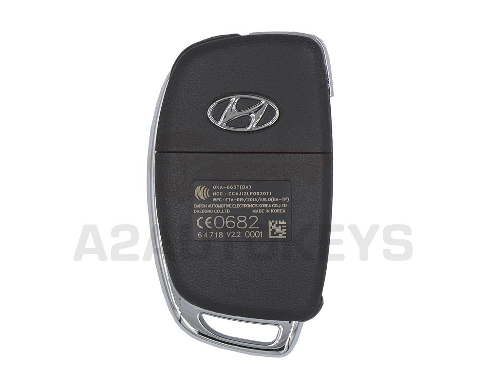 Hyundai I10 2017 Genuine Flip Remote Key 433MHz 95430-B4100